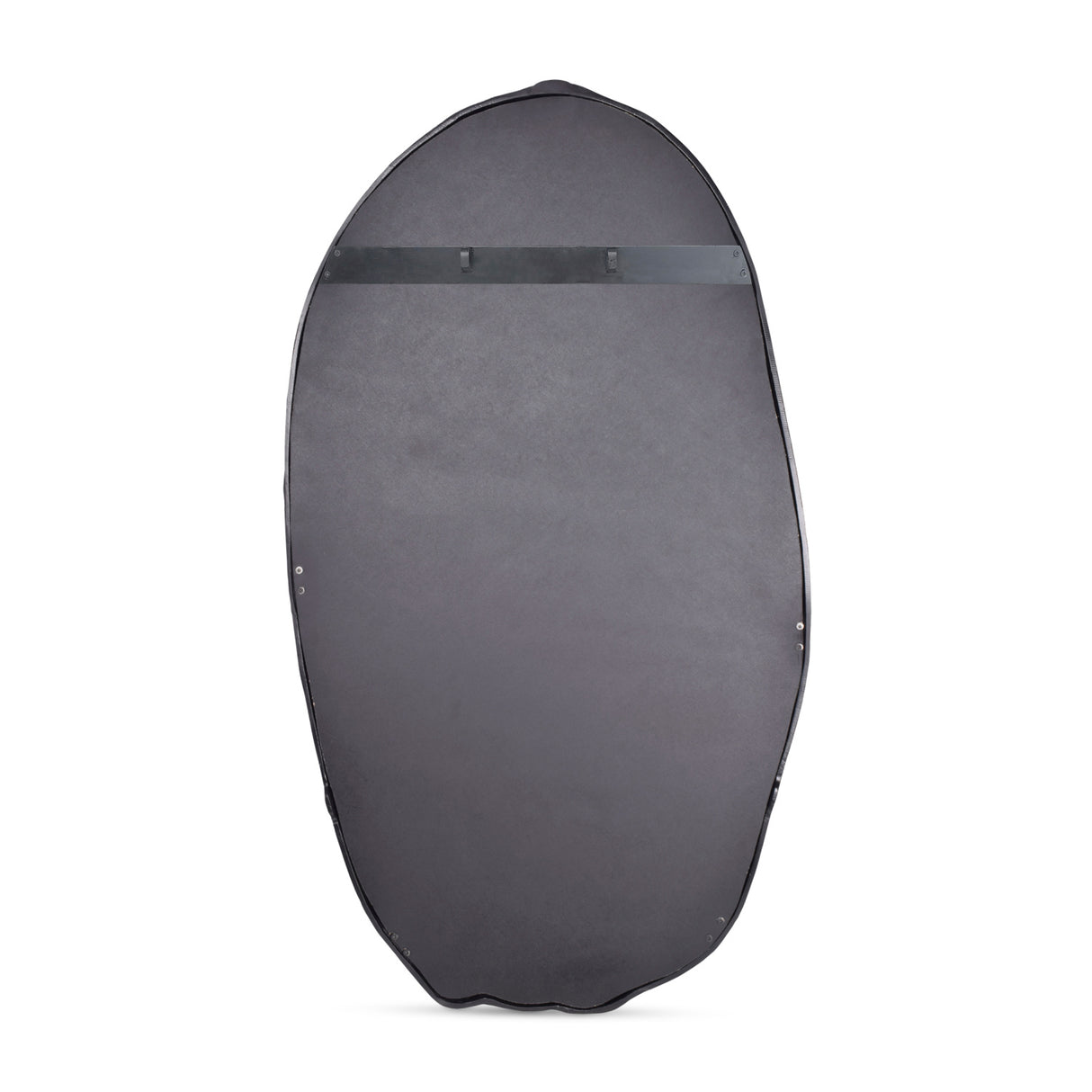 Black Oval Contemporary Wall Mirror | OROA