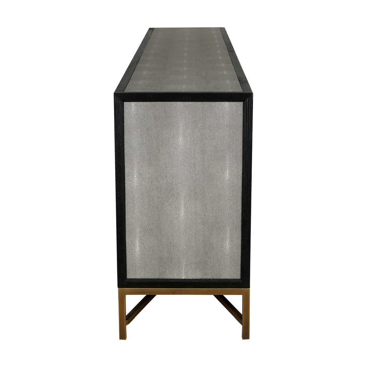 Gray Shagreen Vegan Leather Sideboard | OROA