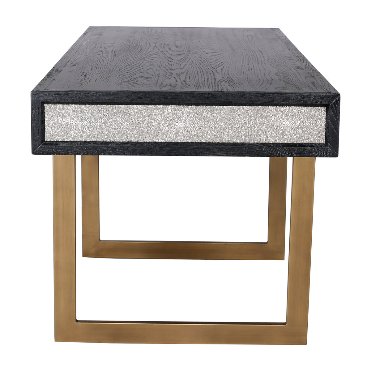 Modern European furniture - Gray Vegan Leather Desk - www.oroa.com