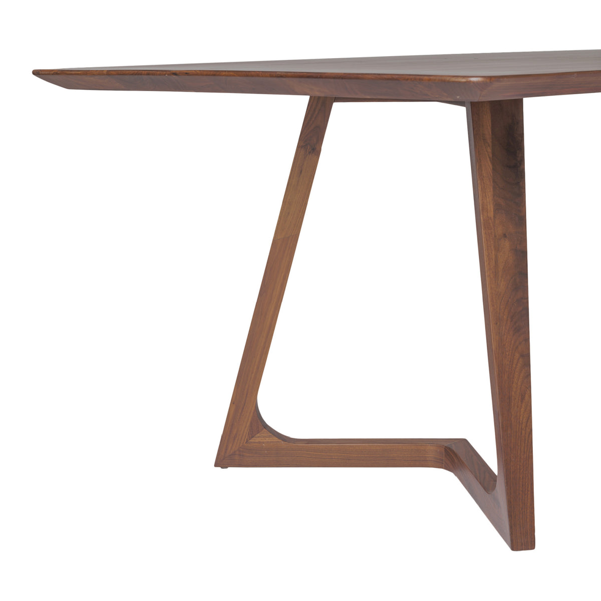 Modern European furniture - Rectangular Solid Walnut Dining Table - www.oroa.com