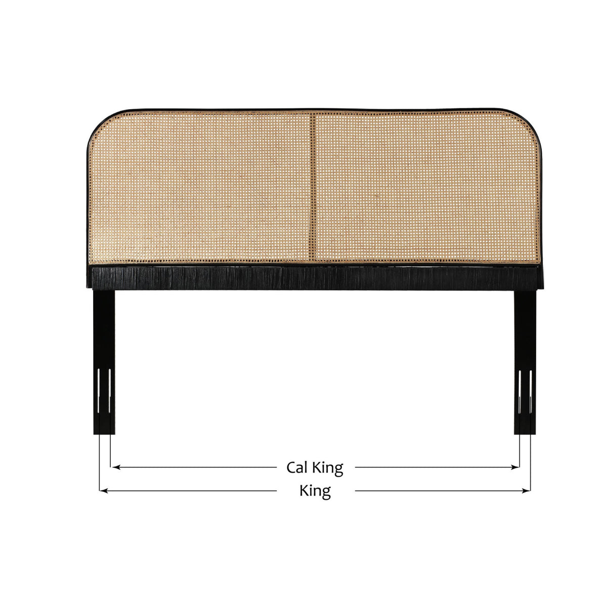 Modern European furniture - King Size Cane Teak Rattan Headboard - www.oroa.com
