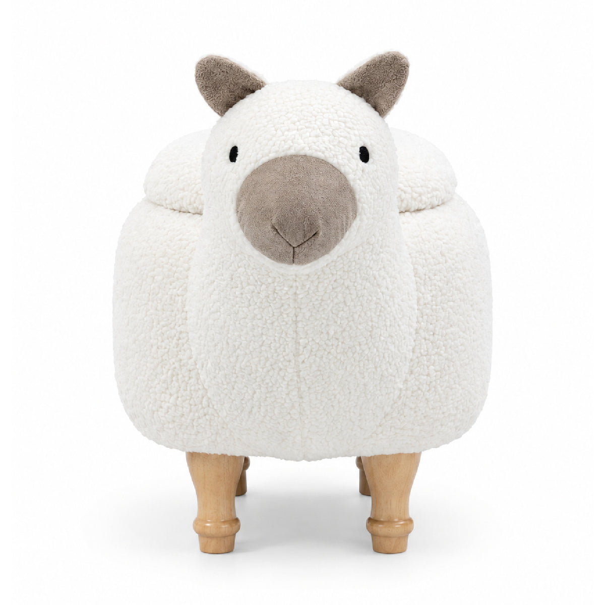 Modern European furniture - Leo the Llama Storage Ottoman | OROA Kids - www.oroa.com