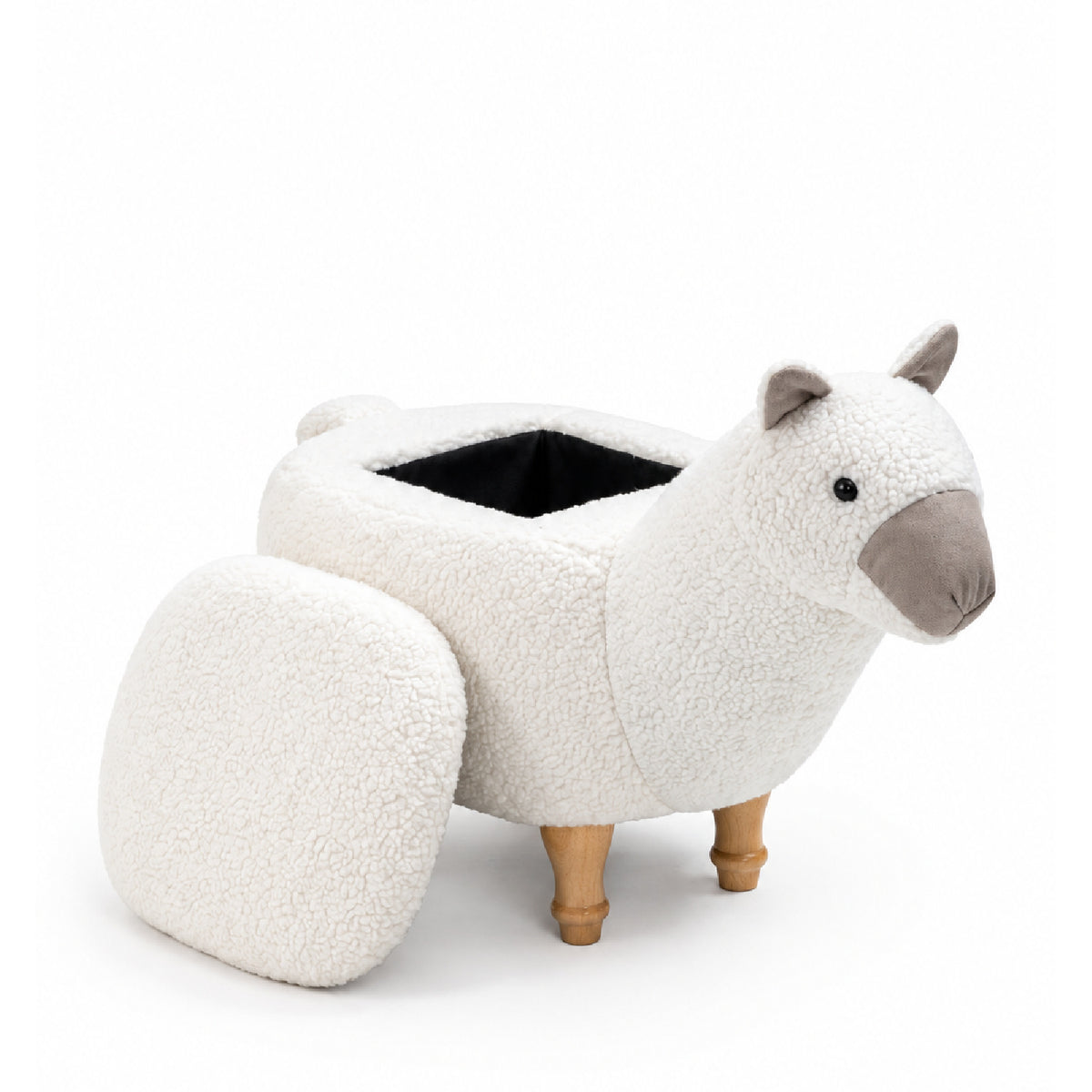 Modern European furniture - Leo the Llama Storage Ottoman | OROA Kids - www.oroa.com