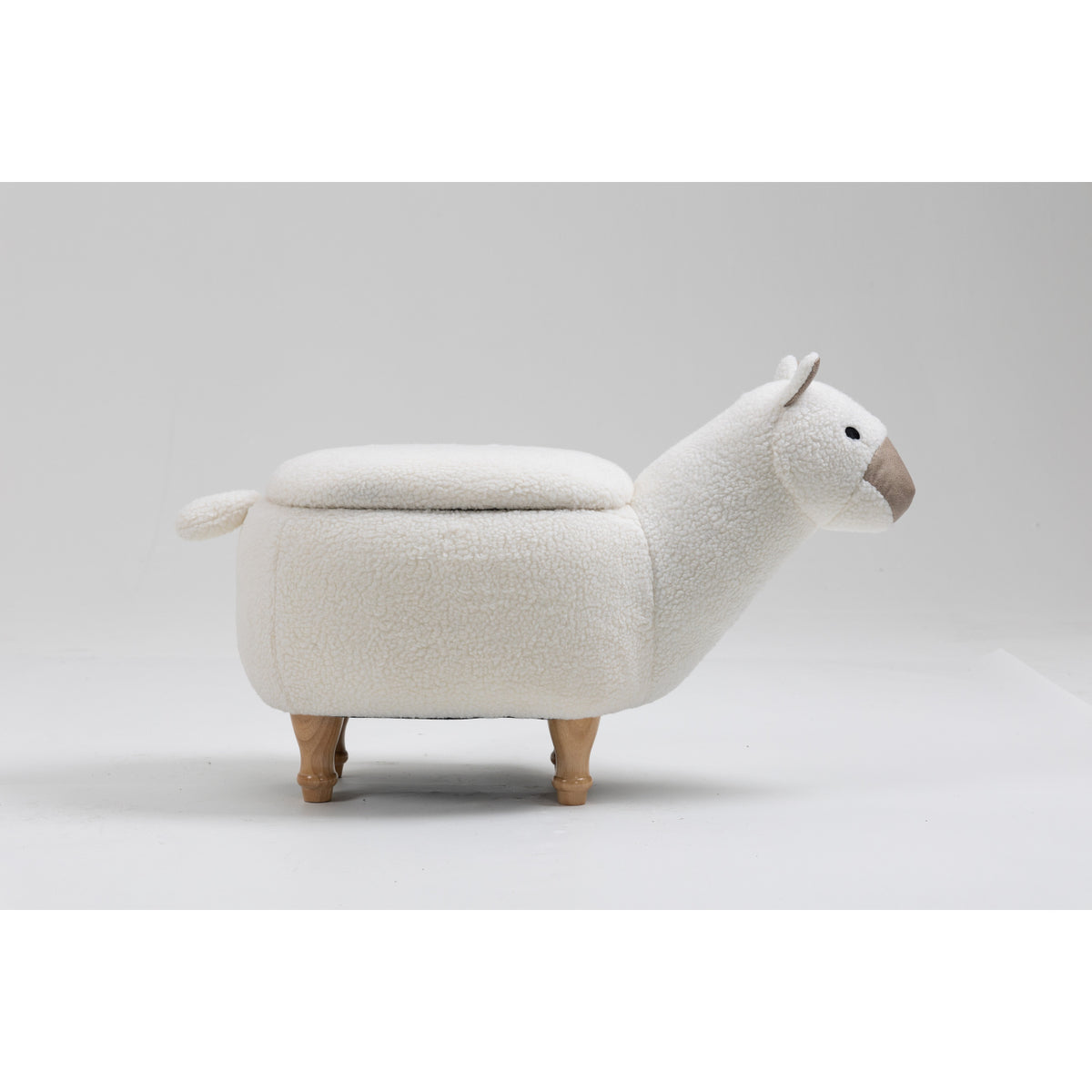 Modern European furniture - Leo the Llama Storage Ottoman | OROA Kids - www.oroa.com