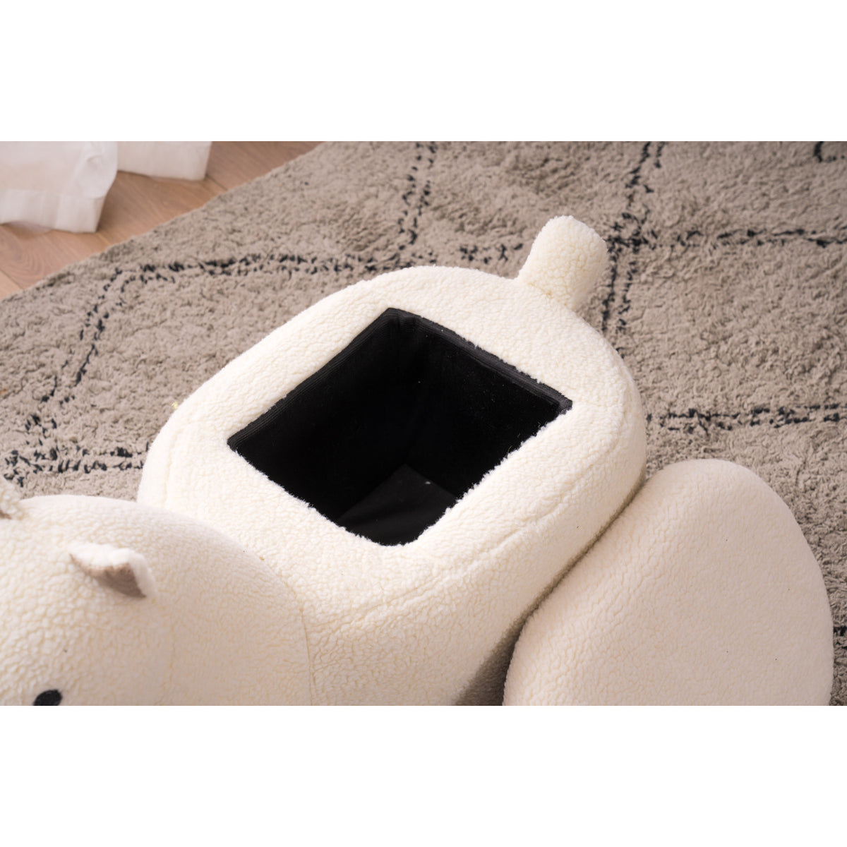 Modern European furniture - Leo the Llama Storage Ottoman | OROA Kids - www.oroa.com