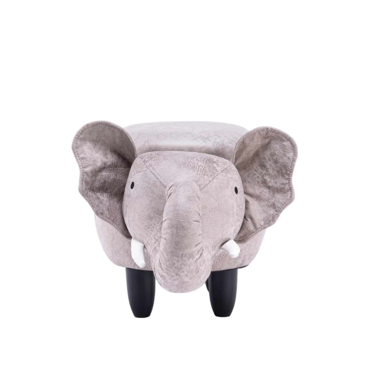 Gray Elliot Elephant Storage Ottoman | OROA Kids