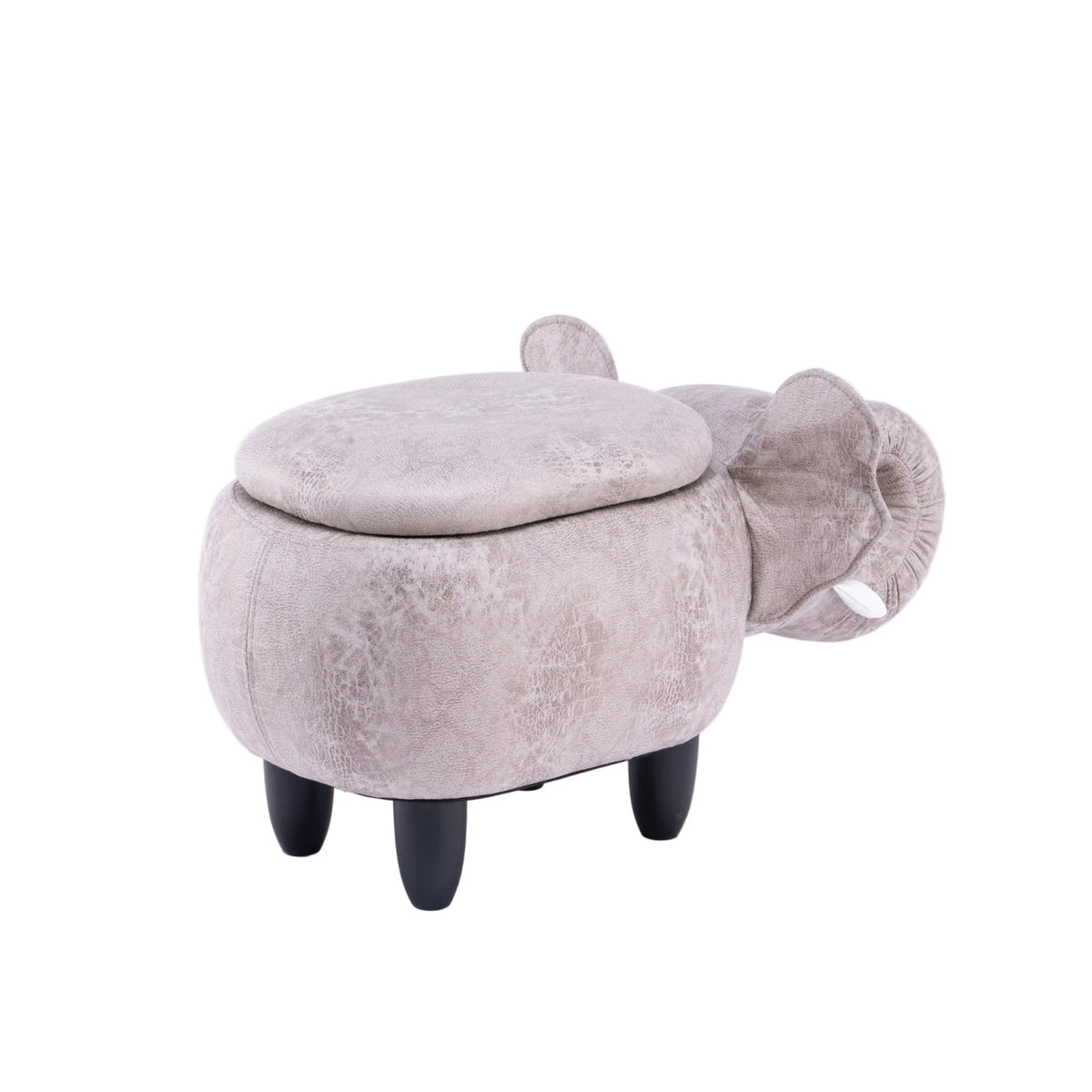 Gray Elliot Elephant Storage Ottoman | OROA Kids