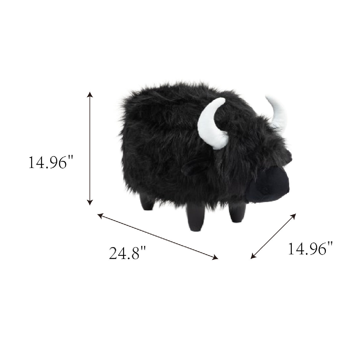 Modern European furniture - Buffalo Cow Storage Ottoman - www.oroa.com