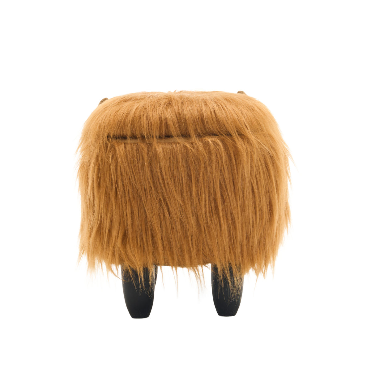 Brown Highland Cow Storage Ottoman | OROA