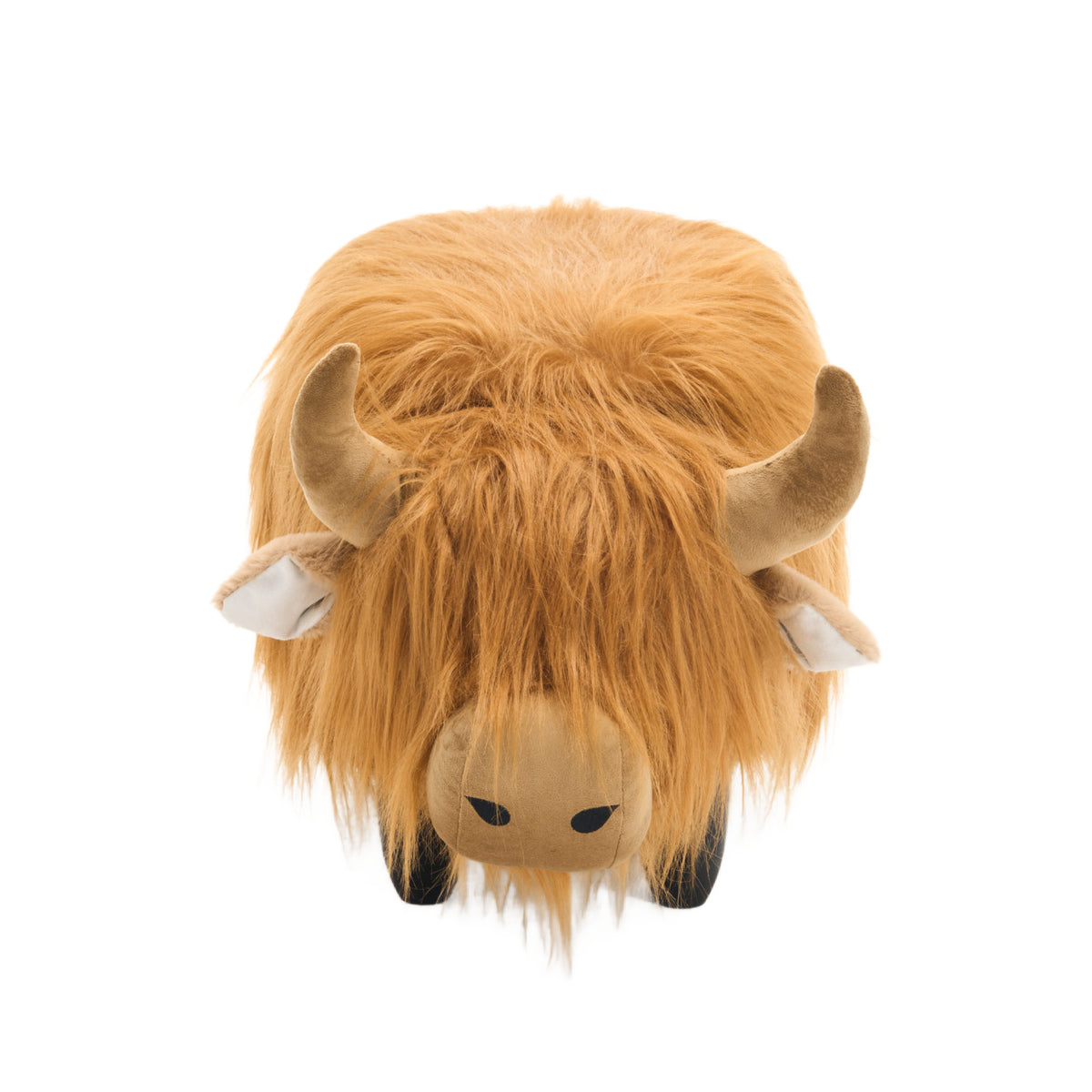 Brown Highland Cow Storage Ottoman | OROA