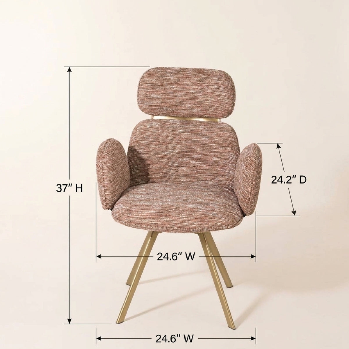 Contemporary Upholstered Dining Chairs (2) | OROA