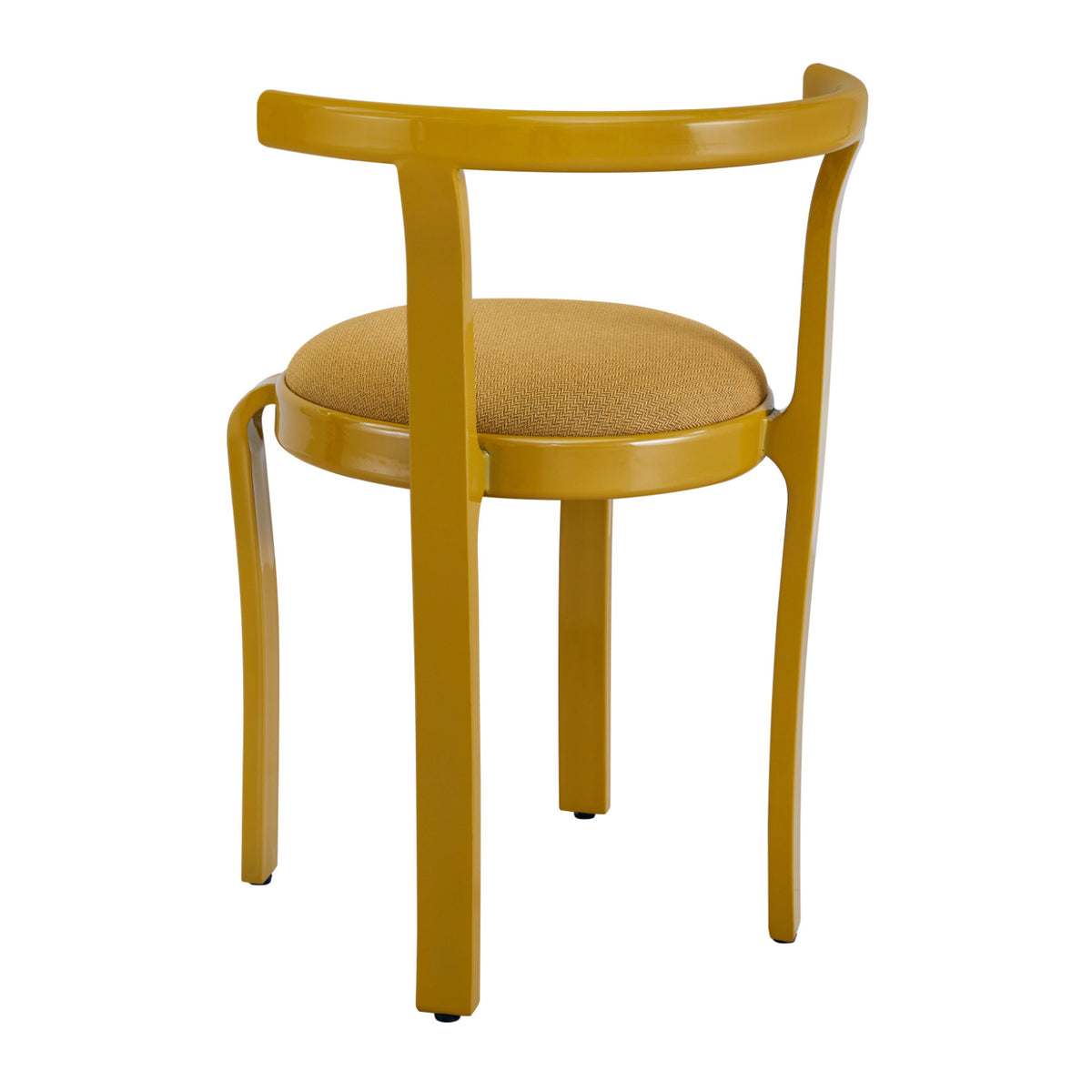 Modern European furniture - Yellow Modern Barrel Back Upholstered Dining Chair (2) | OROA - www.oroa.com