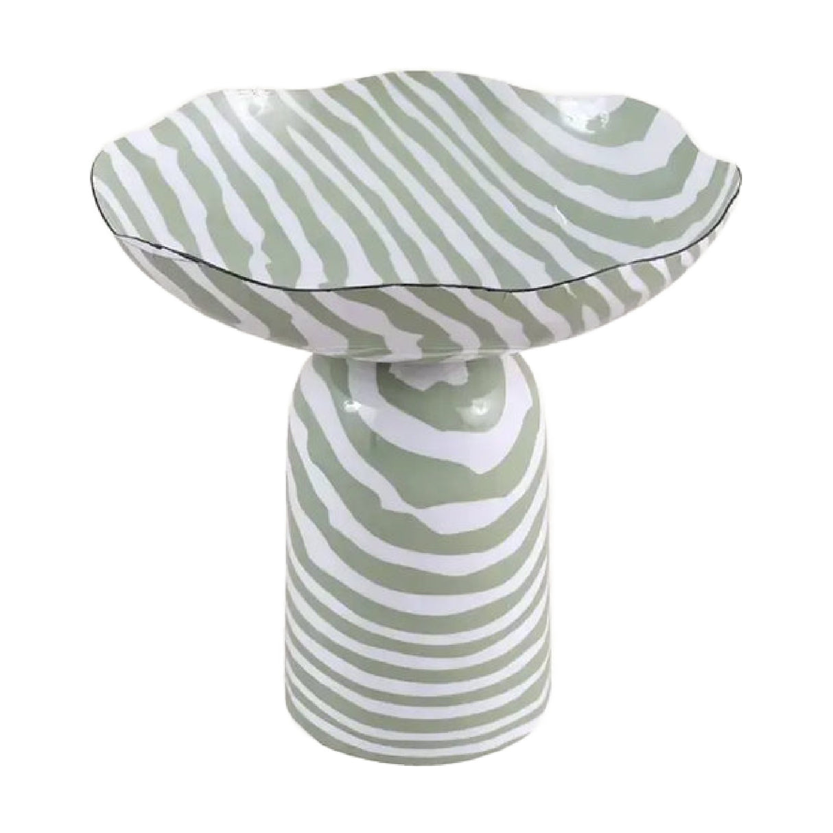 Sculptural Decorative Striped Bowl | OROA
