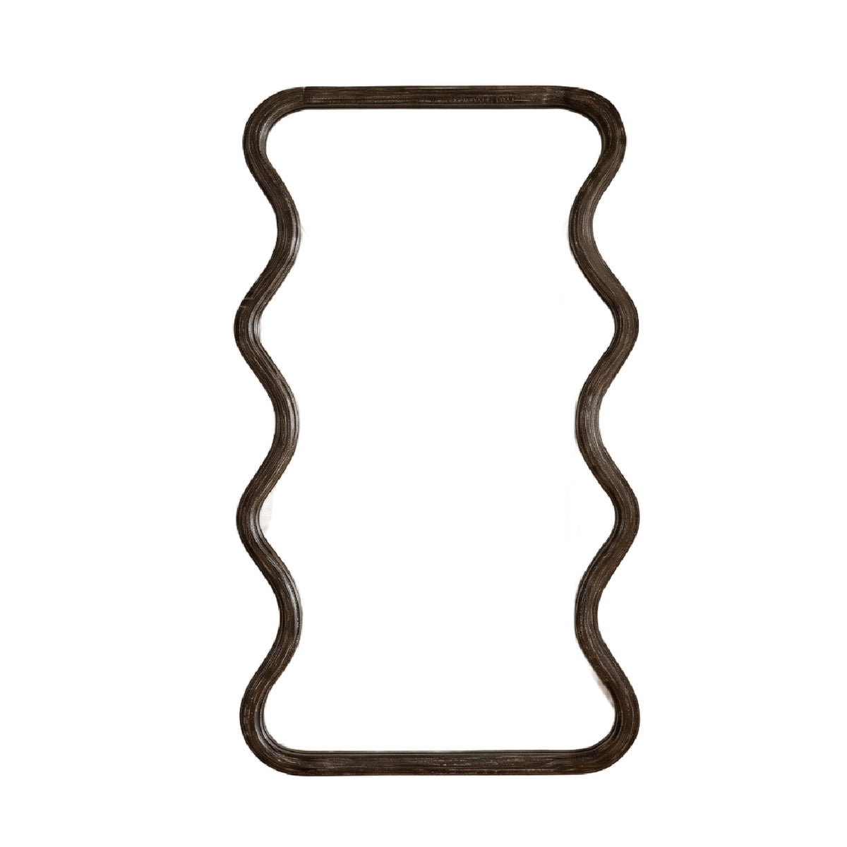 Wavy Full Length Mango Wood Wall Mirror | OROA