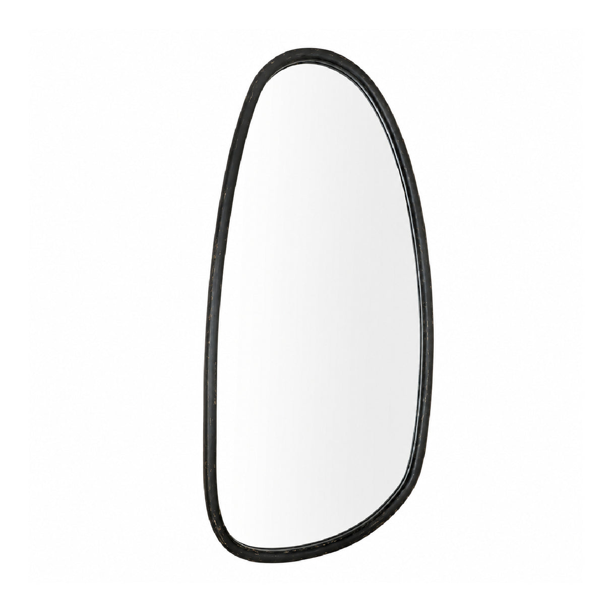 Blackwash Mango Wood Wall Mirror | OROA