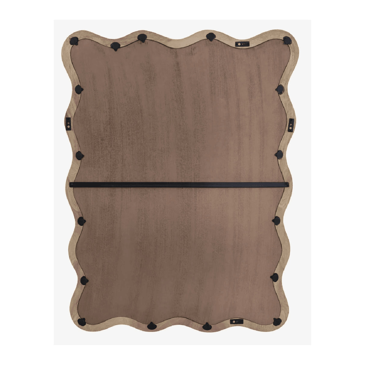 Wavy Mango Wood Wall Mirror | OROA