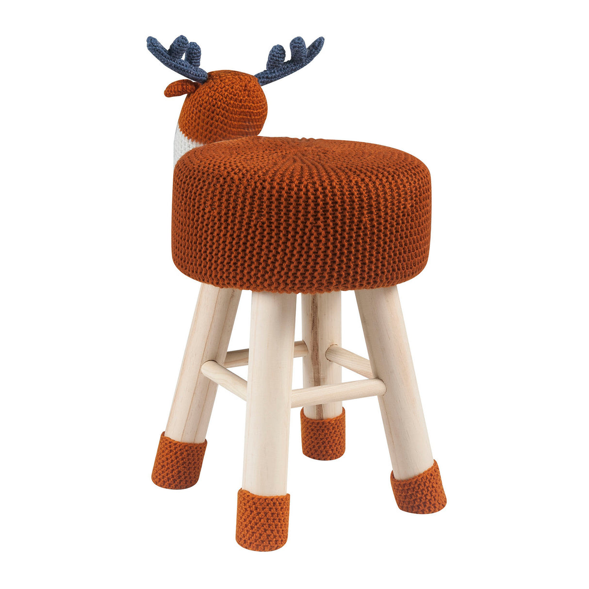 Upholstered Cute Deer Ottoman | OROA Kids