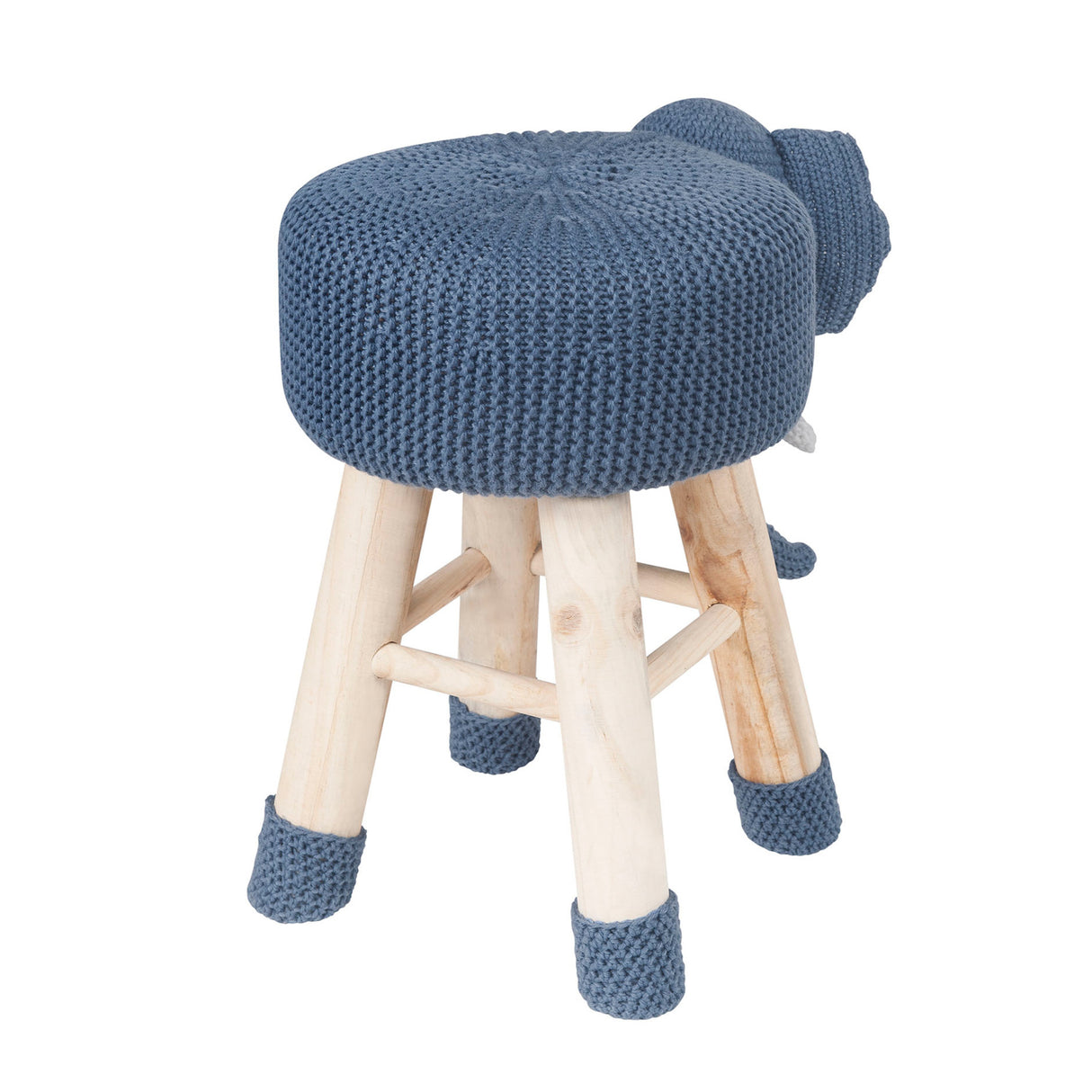 Cute Elephant Upholstered Ottoman Stool | OROA Kids