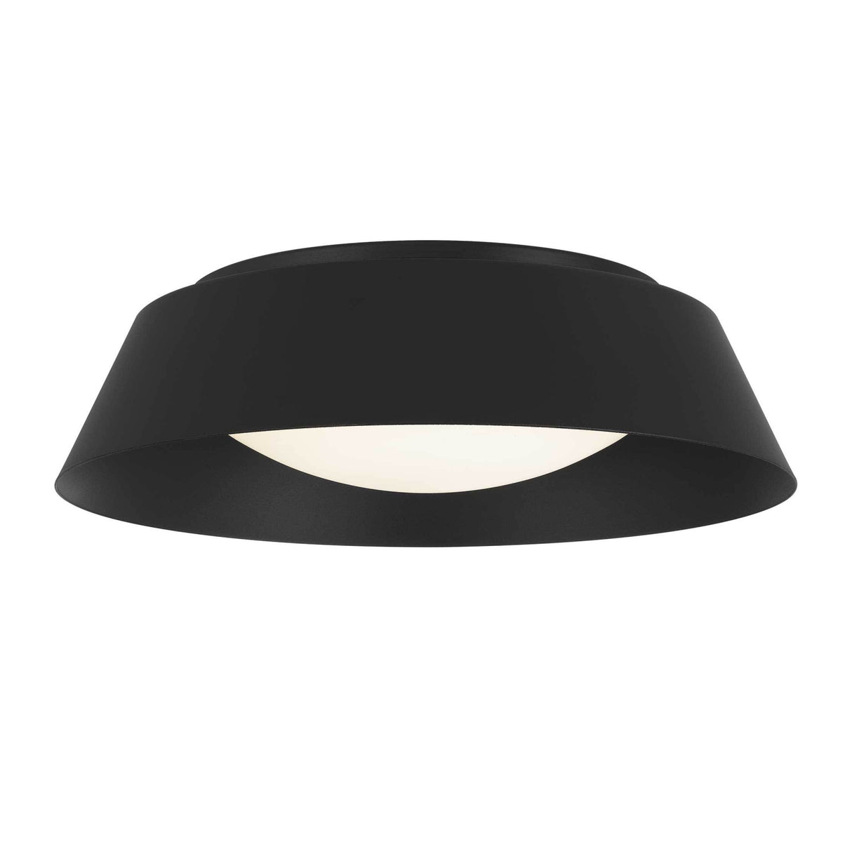Black LED Flush Mount Ceiling Lamp | OROA