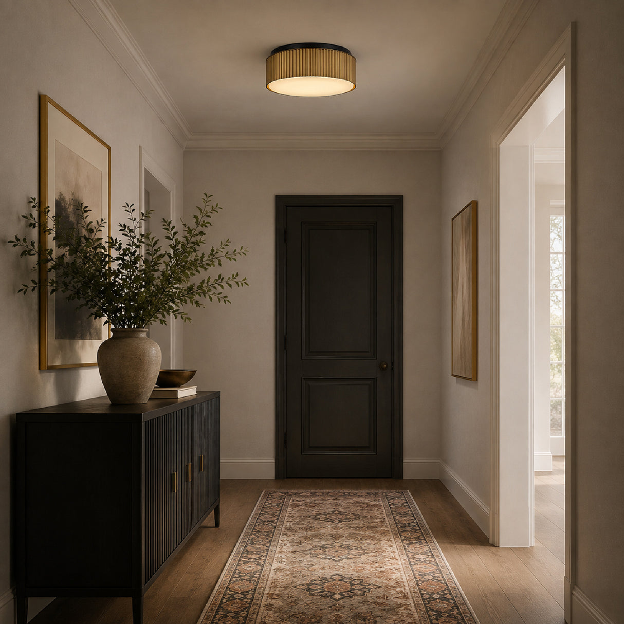 Brass LED Flush Mount Ceiling Light S | OROA