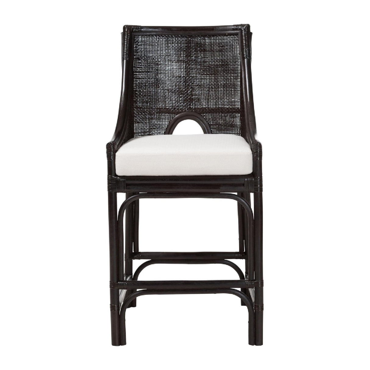 Modern European furniture - Rattan Sloped-Arm Counter Stool - www.oroa.com