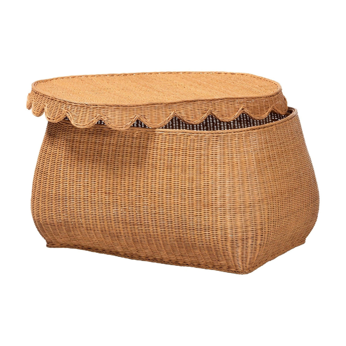 Rattan Scalloped Lidded Baskets (3) – Ayleen – alternate view 5