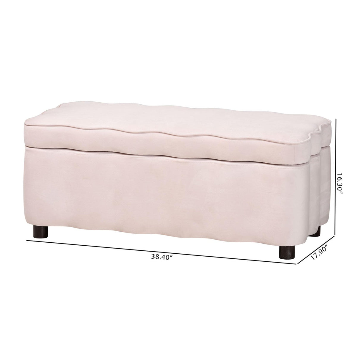 Modern European furniture - Velvet Storage Bench - www.oroa.com