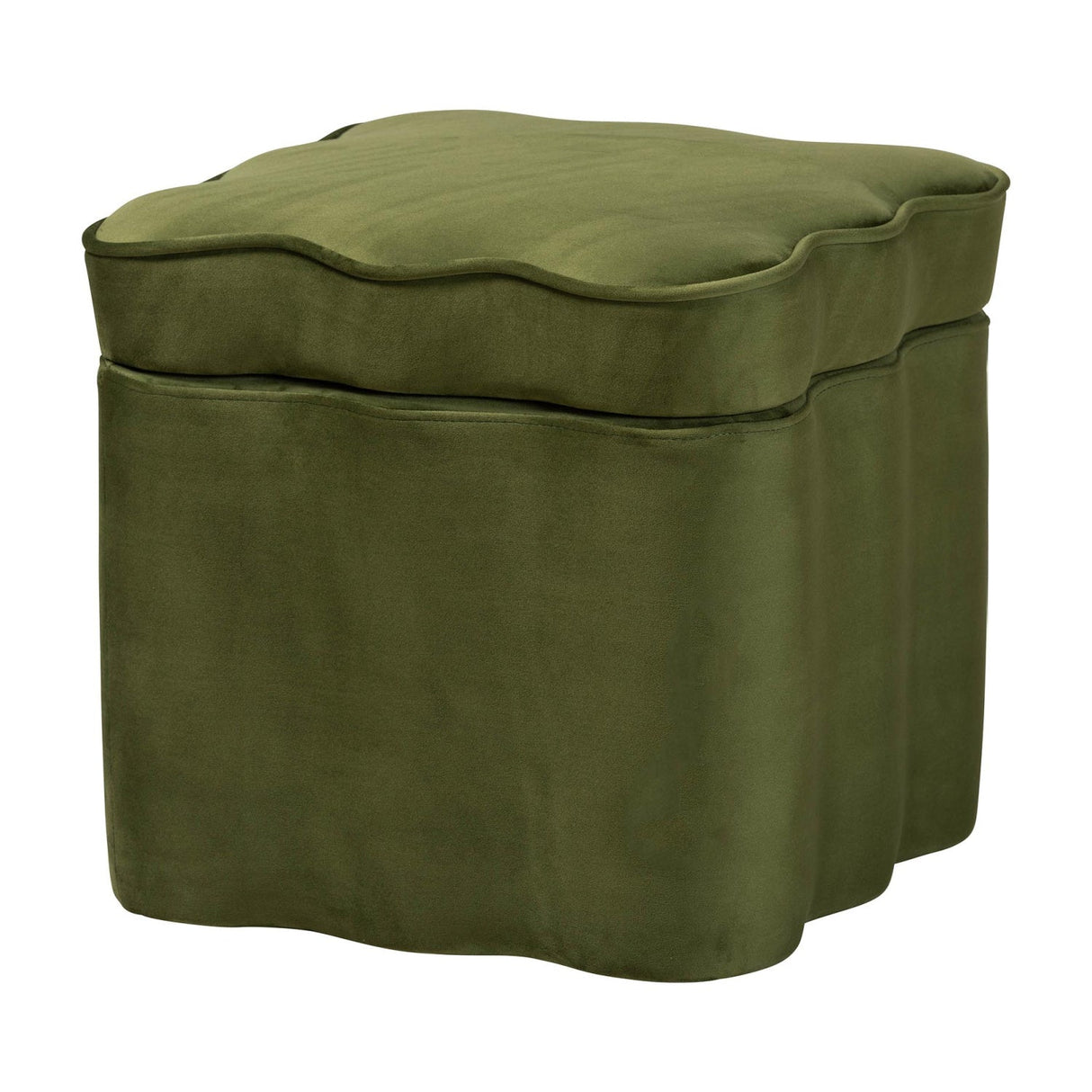 Modern European furniture - Scalloped Storage Ottoman - www.oroa.com