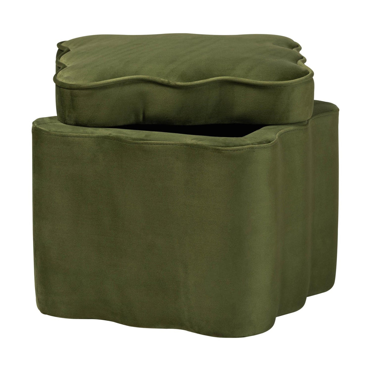 Modern European furniture - Scalloped Storage Ottoman - www.oroa.com