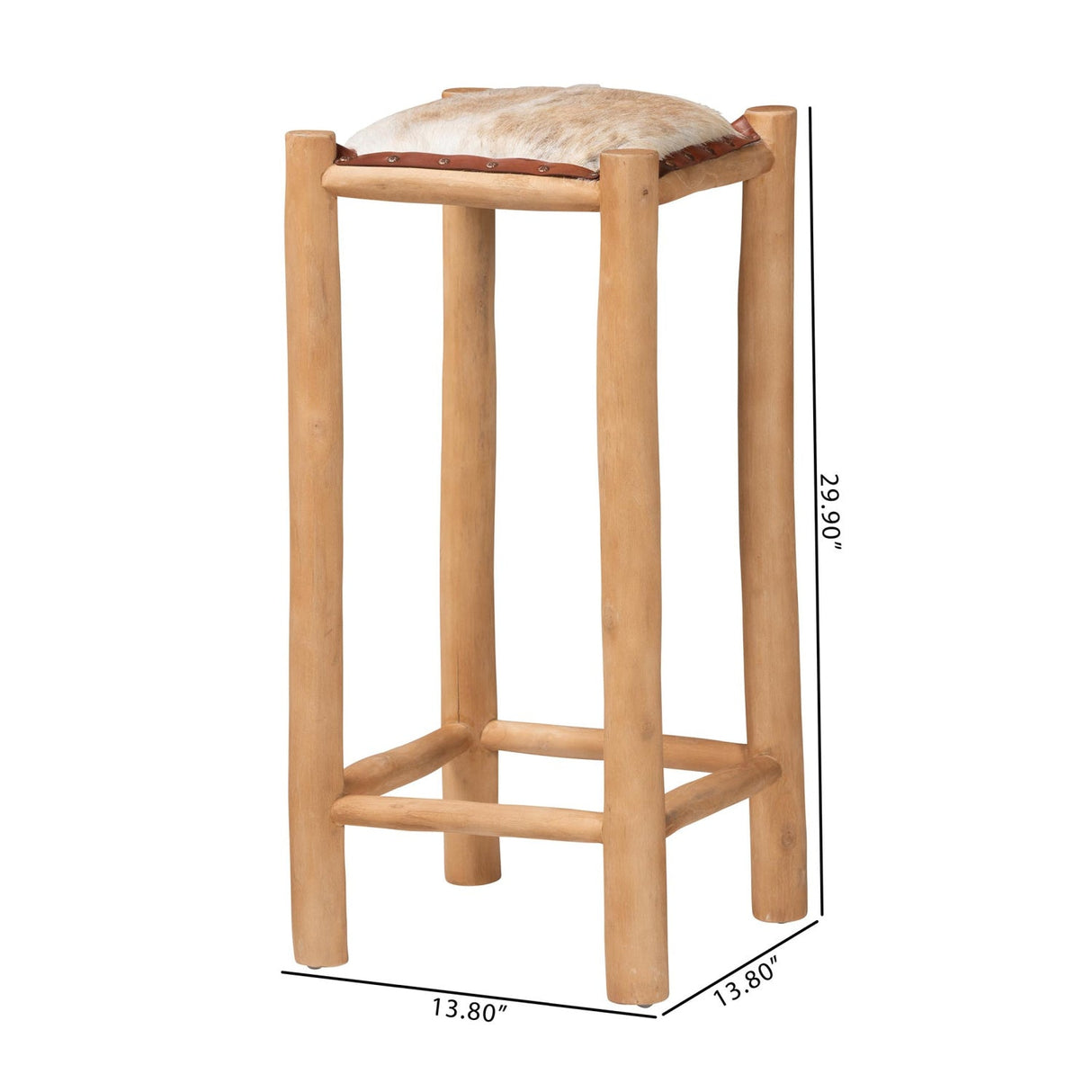 Modern European furniture - Rustic Teak Bar Stool - www.oroa.com