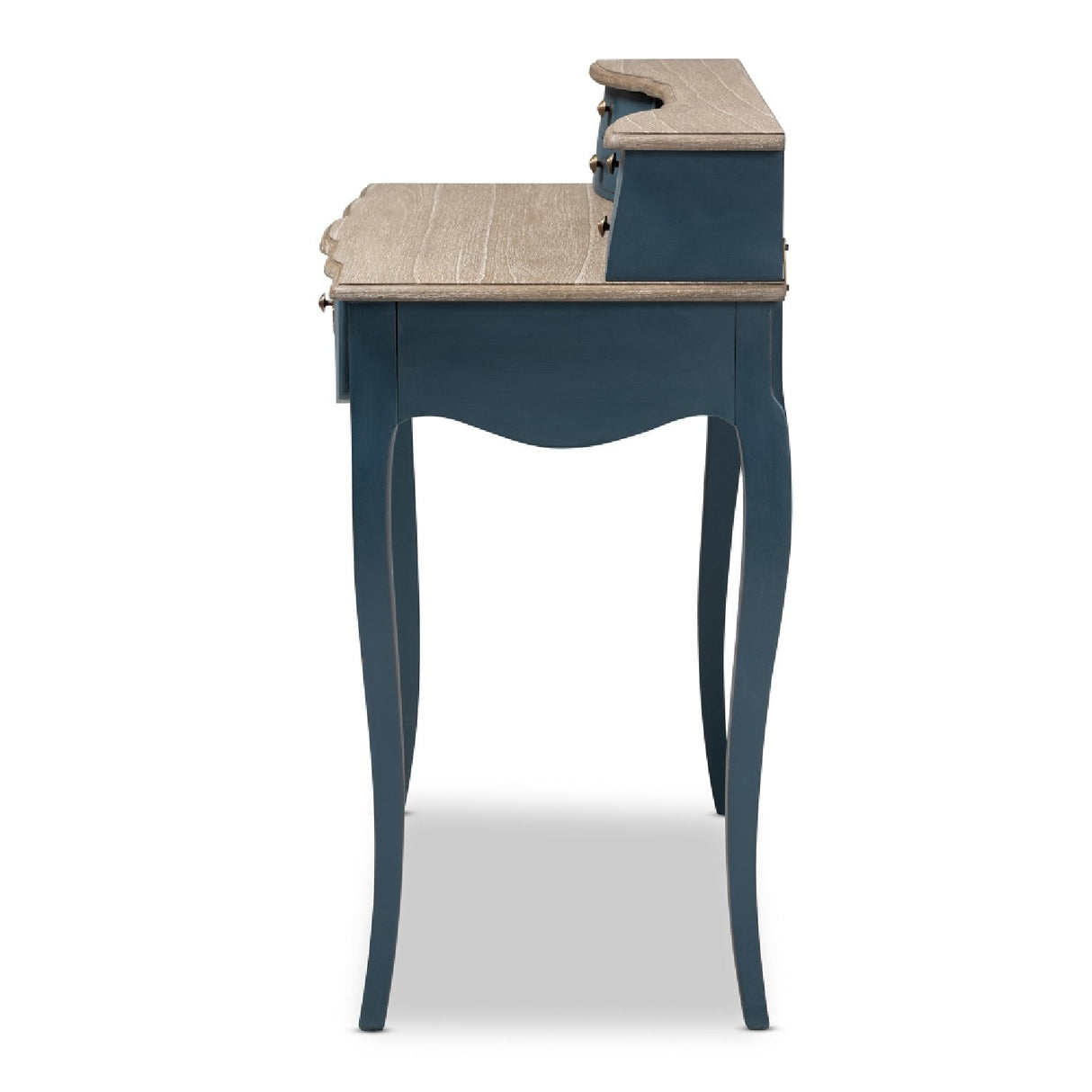 Modern European furniture - Blue Wooden Accent Writing Desk - www.oroa.com