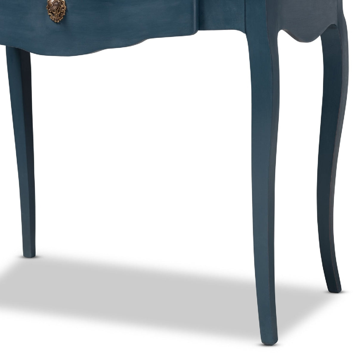 Modern European furniture - Blue Wooden Accent Writing Desk - www.oroa.com