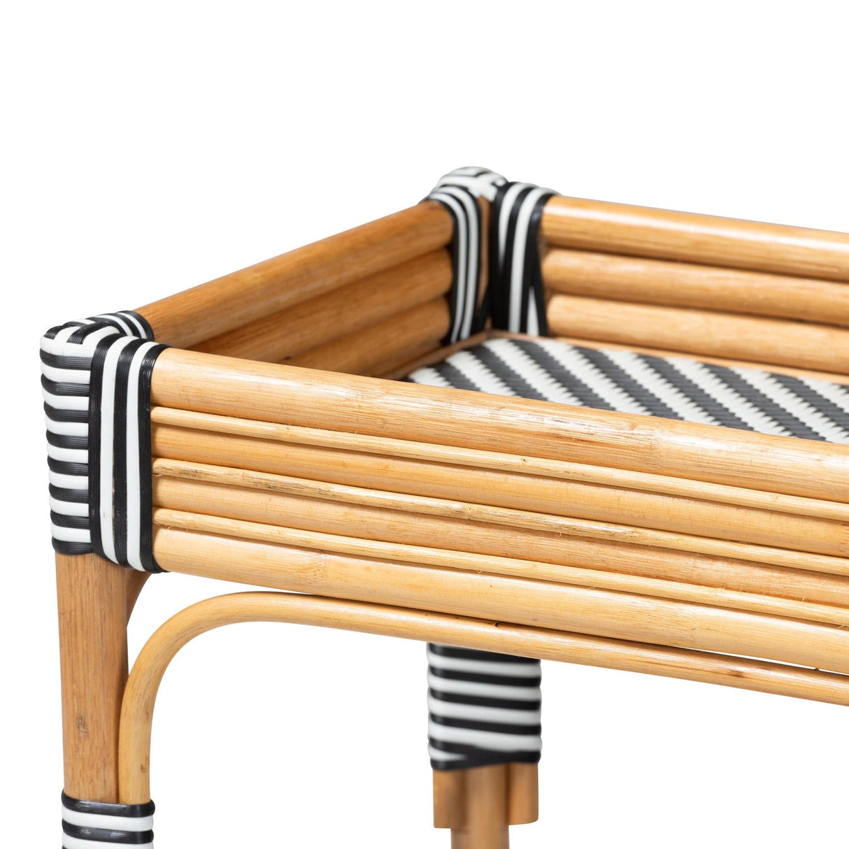 Modern European furniture - Natural Rattan Indoor/Outdoor Kitchen Cart - www.oroa.com