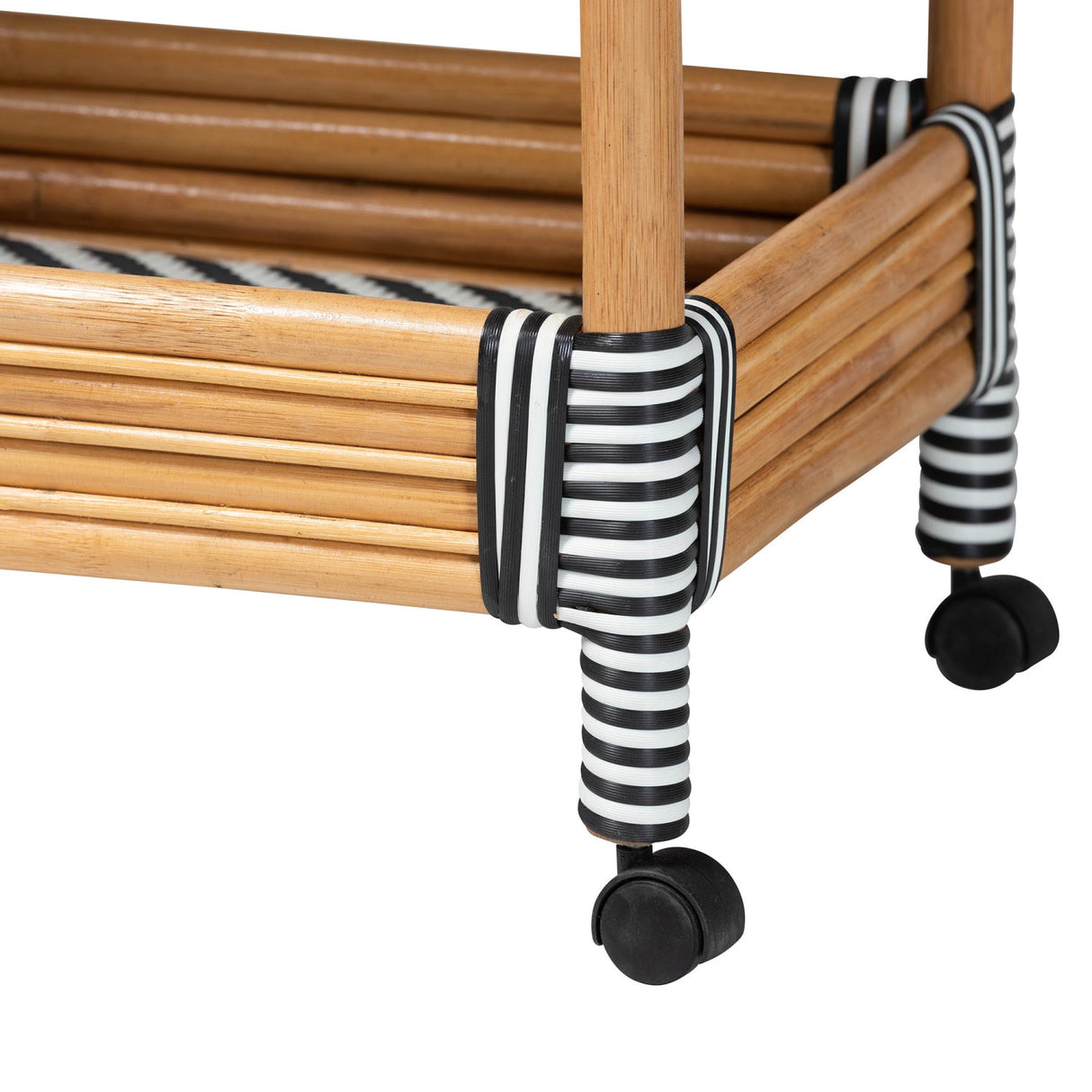 Modern European furniture - Natural Rattan Indoor/Outdoor Kitchen Cart - www.oroa.com