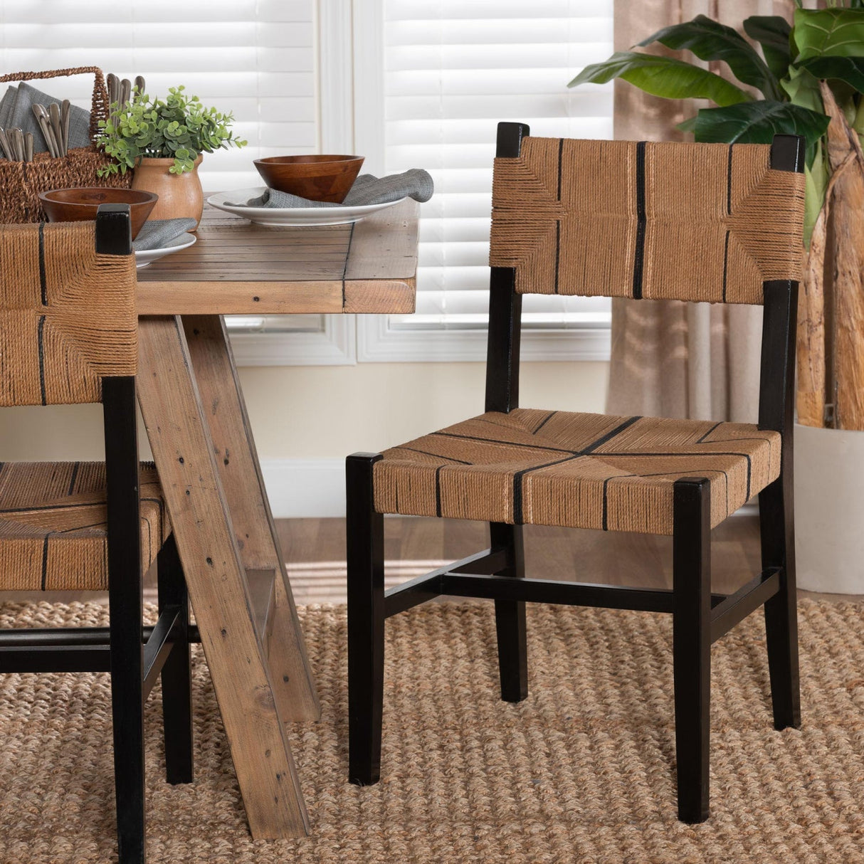 Modern European furniture - Black Mahogany Bohemian Dining Chair - www.oroa.com