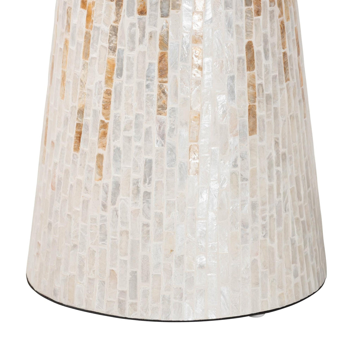 Modern European furniture - Capiz Shell Scalloped End Table - www.oroa.com