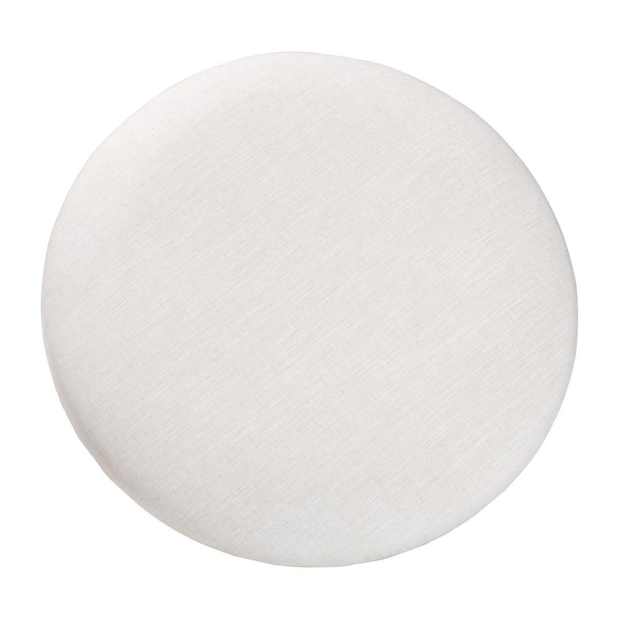 Modern European furniture - White Padded Round Cocktail Ottoman - www.oroa.com