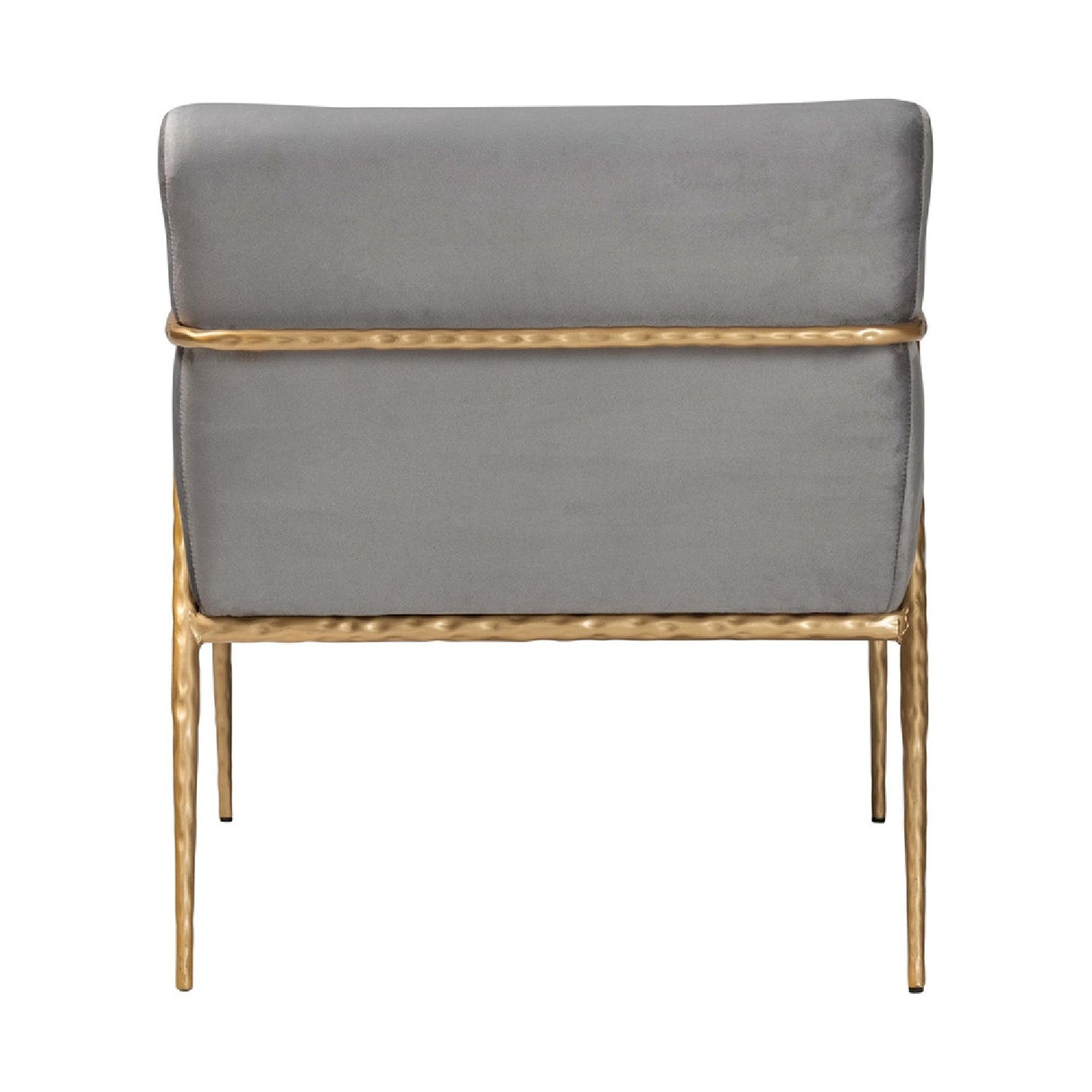 Modern European furniture - Gray Velvet Lounge Chair - www.oroa.com