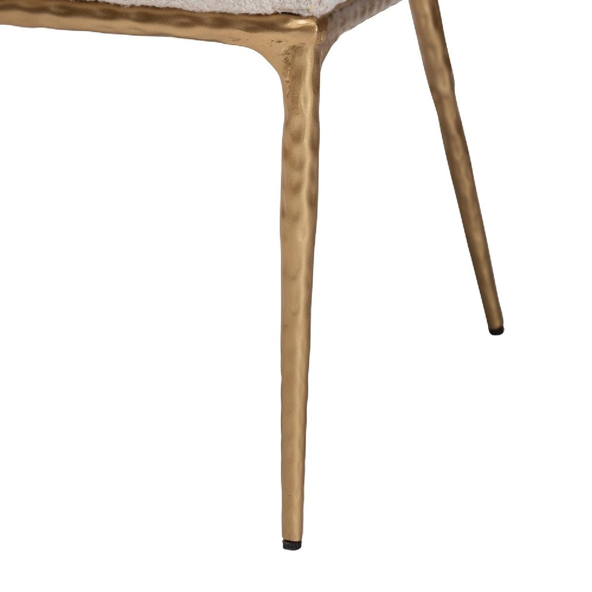 Modern European furniture - White Boucle Dining Side Chair - www.oroa.com