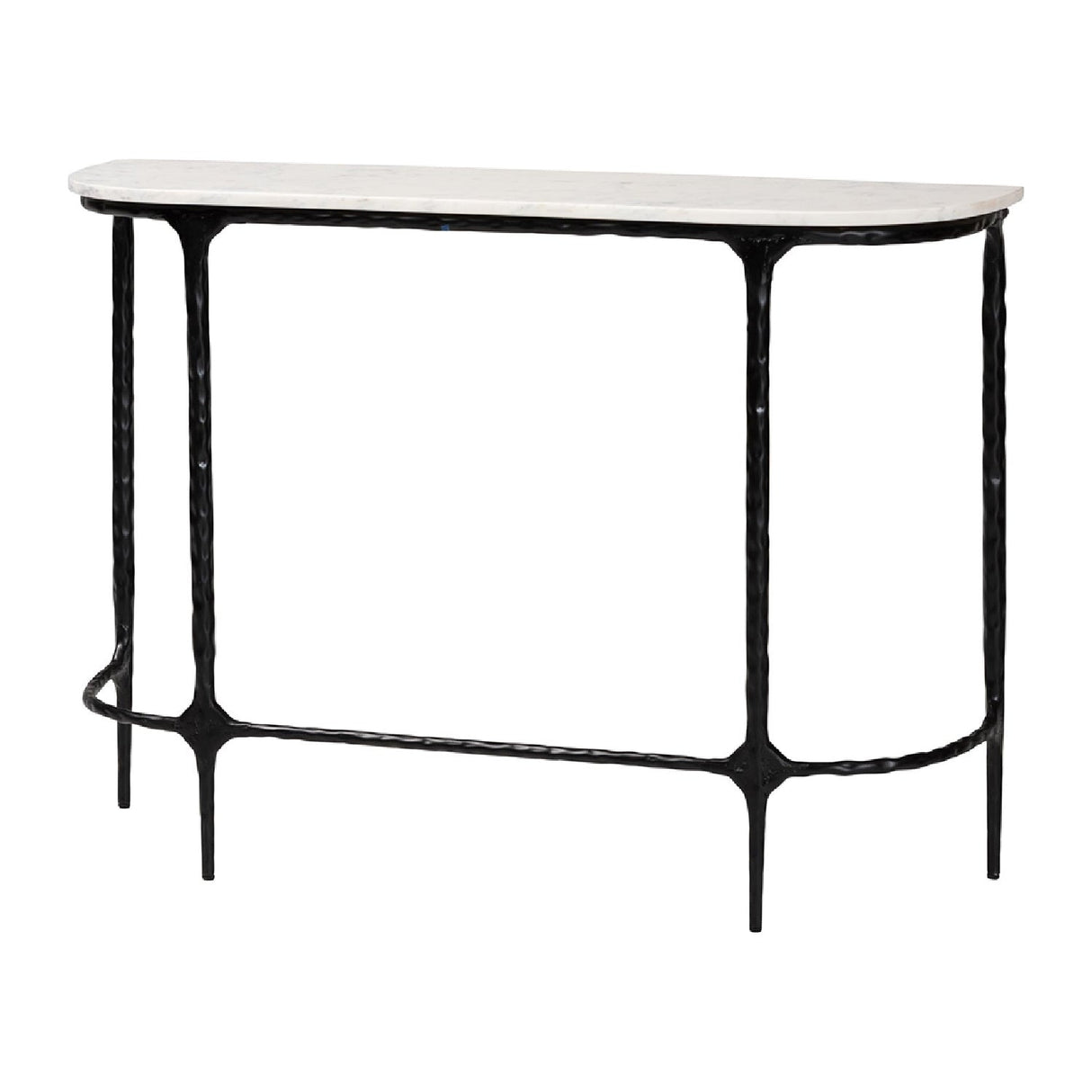 Modern European furniture - White Marble Console Table - www.oroa.com