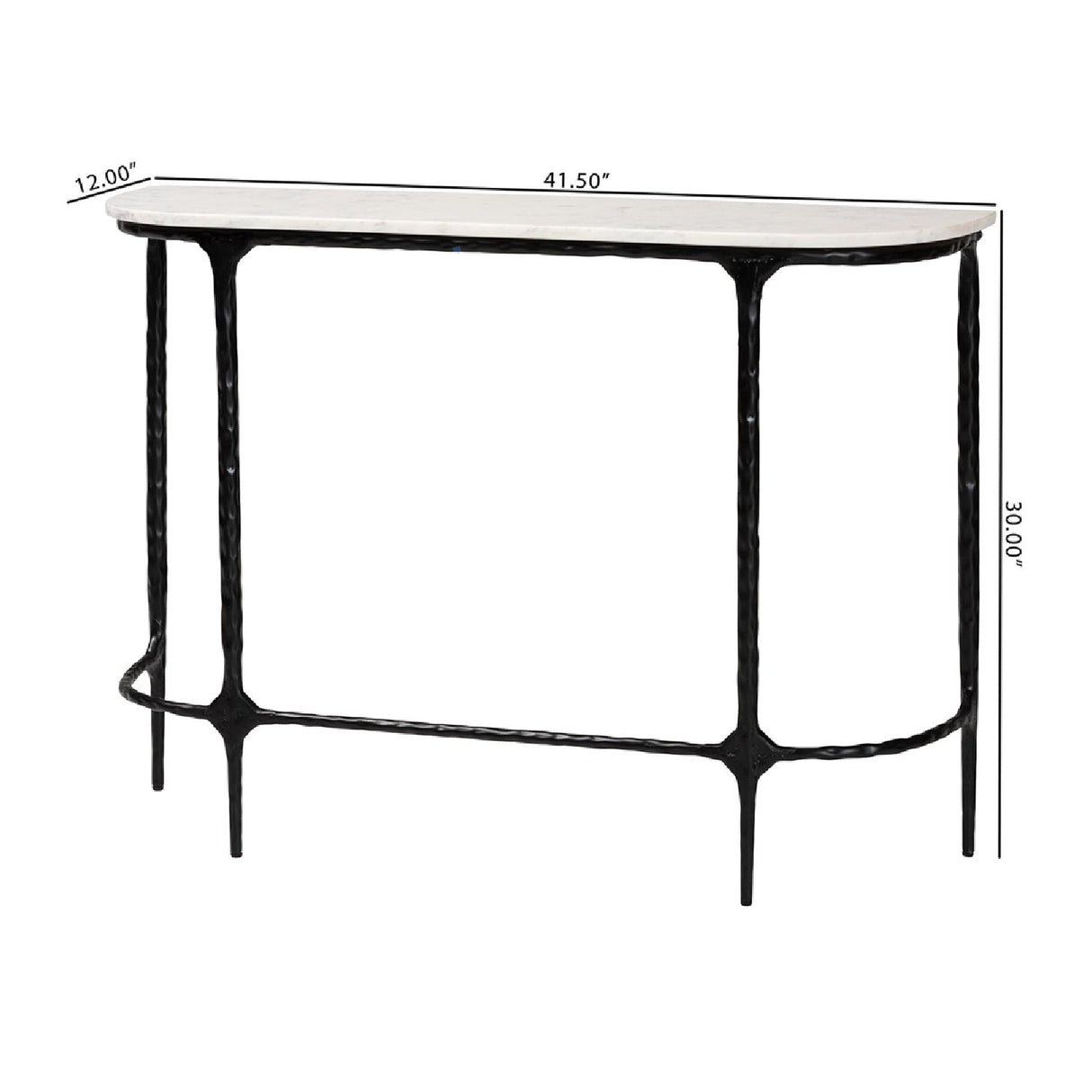 Modern European furniture - White Marble Console Table - www.oroa.com