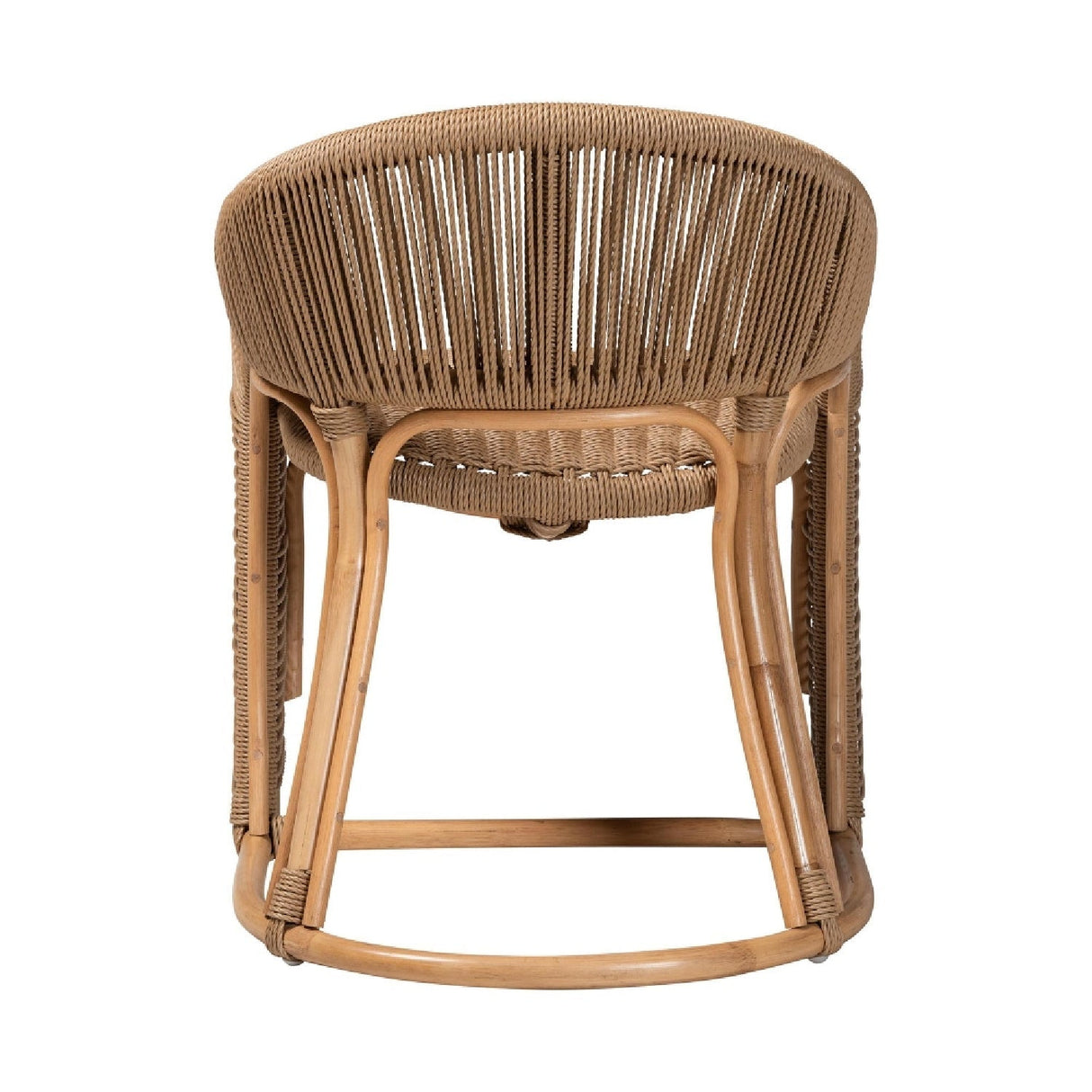 Modern European furniture - Rattan Indoor/Outdoor Barrel-Back Accent Chair - www.oroa.com
