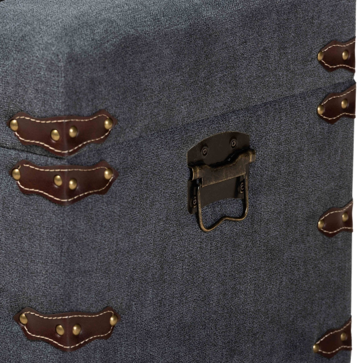 Modern European furniture - Gray Upholstered Storage Ottoman - www.oroa.com