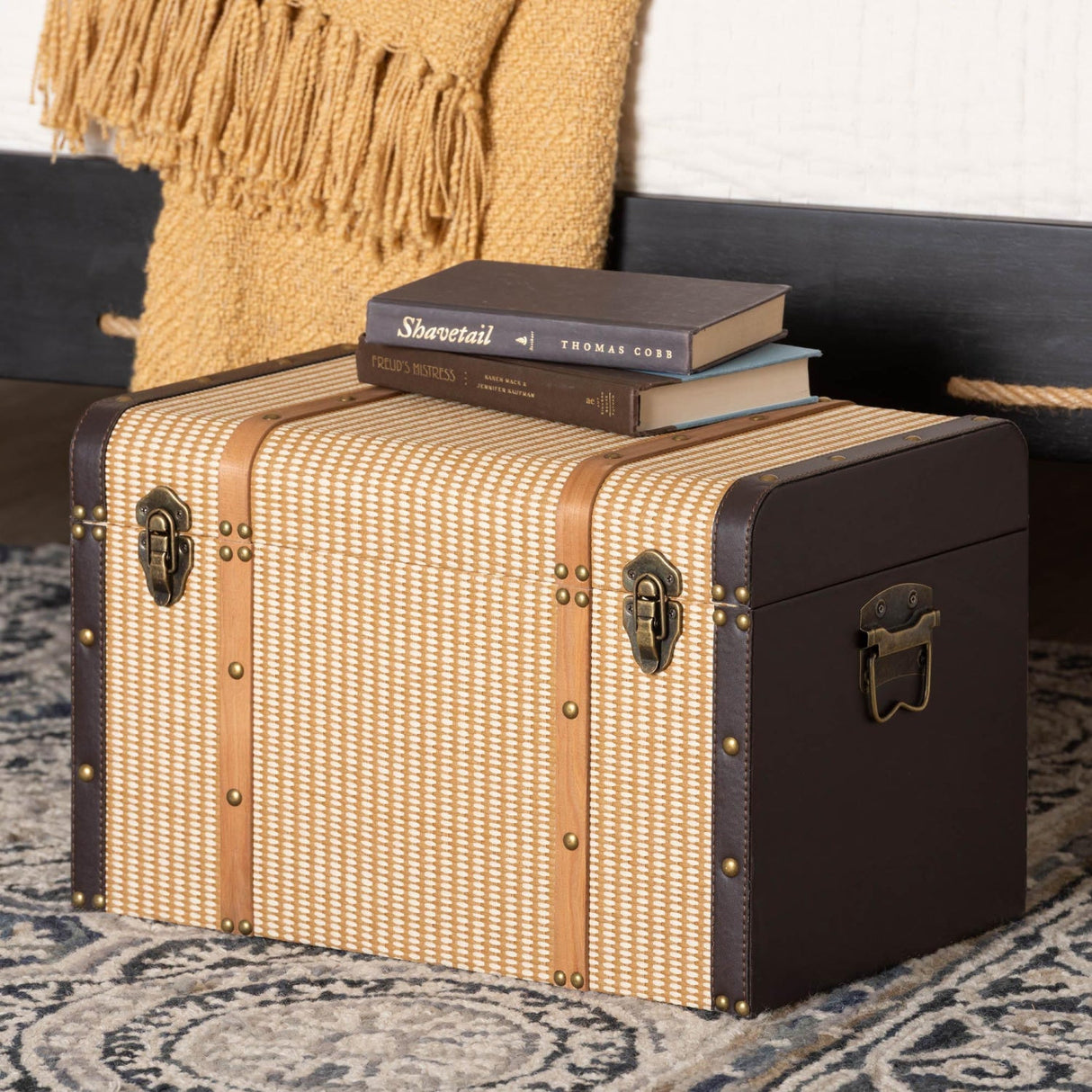 Modern European furniture -Solid Wood Storage Trunk - www.oroa.com