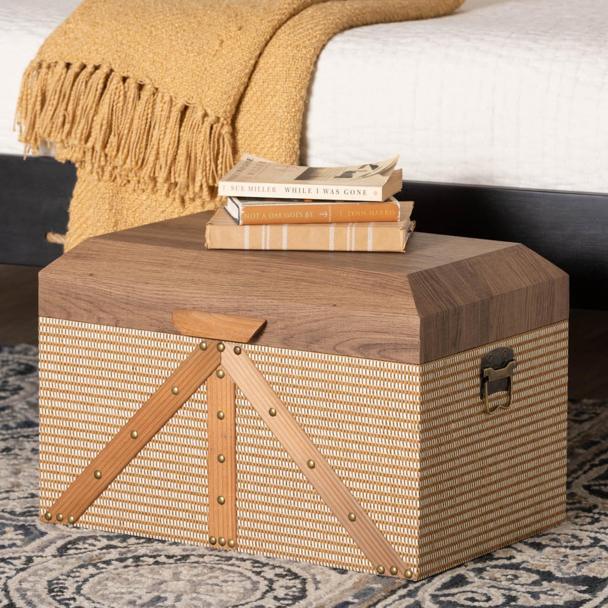 Modern European furniture - Woven Exterior Storage Trunk - www.oroa.com