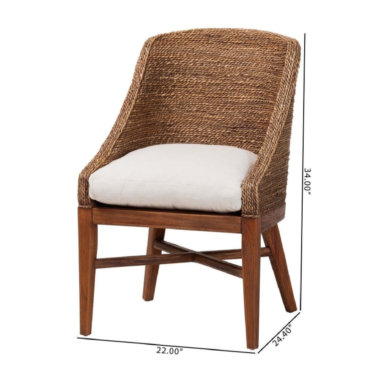Modern European furniture - Woven Seagrass Dining Chair - www.oroa.com