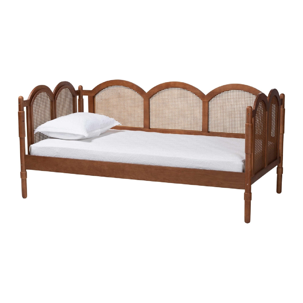 Rattan Arched Twin Daybed – Carmiya – front view