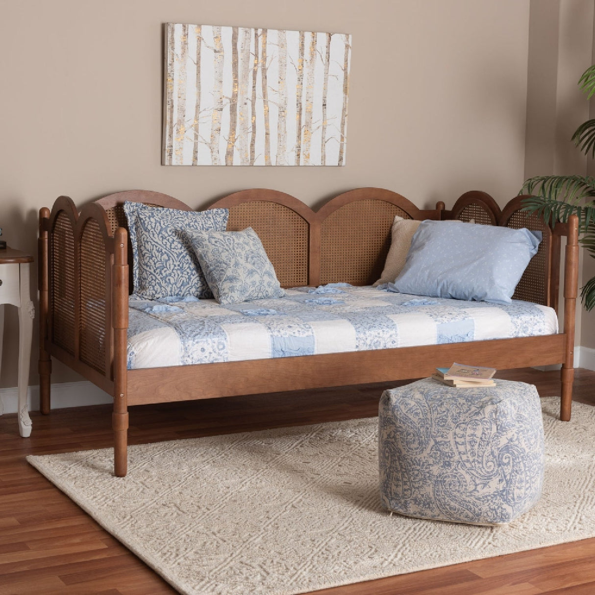 Modern European furniture - Rattan Arched Twin Daybed - www.oroa.com