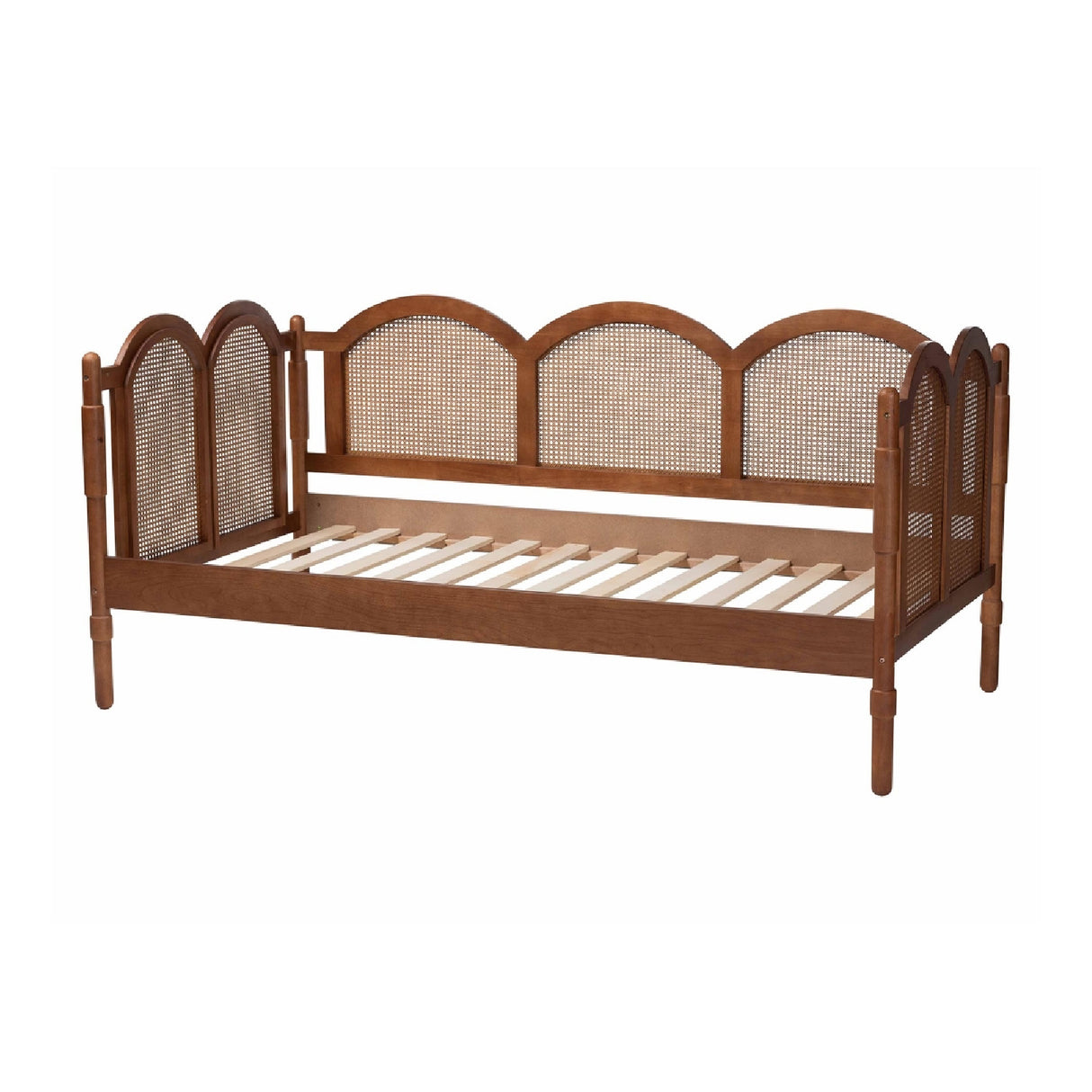 Rattan Arched Twin Daybed – Carmiya – rear view