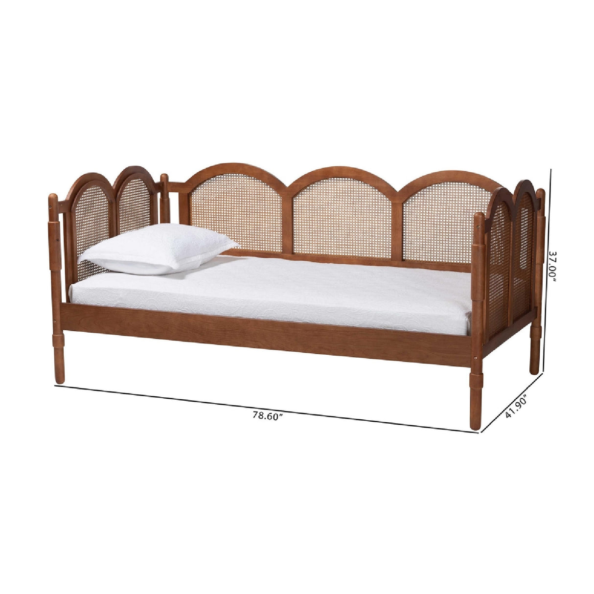Rattan Arched Twin Daybed – Carmiya – alternate view 9